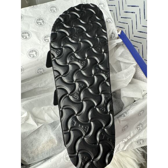 New In Box Birkenstock Arizona black Suede Women's Sandals Size 8 Or 39- Black - Picture 7 of 10